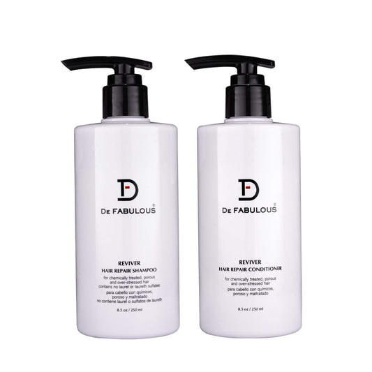 De Fabulous Reviver Hair Repair Shampoo & Conditioner 250ml, Reviver Hair Repair Treatment, 250ml